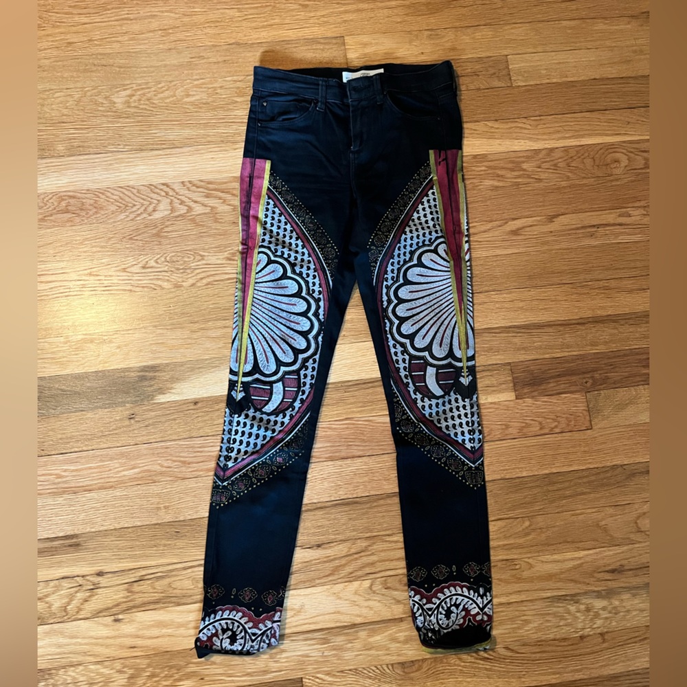 Top shop printed skinny jeans